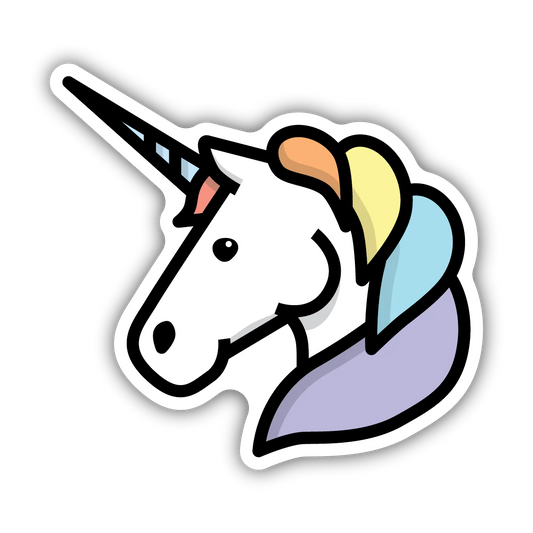 Unicorn Head Sticker