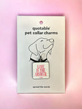 Love is the answer pet charm