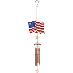 American Flag Windchime