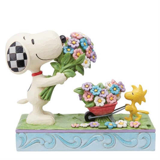 Fresh Picked Blooms Jim Shore Snoopy Figurine
