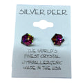 Tilted Cube Multi Color Earrings
