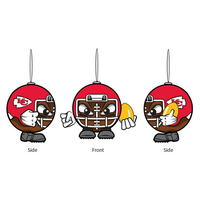 Kansas City Chiefs Ball Head Ornament