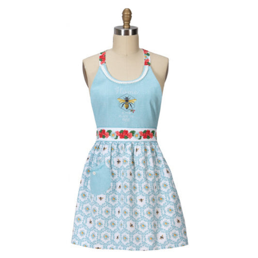 Blossoms and Bee Hostess Apron