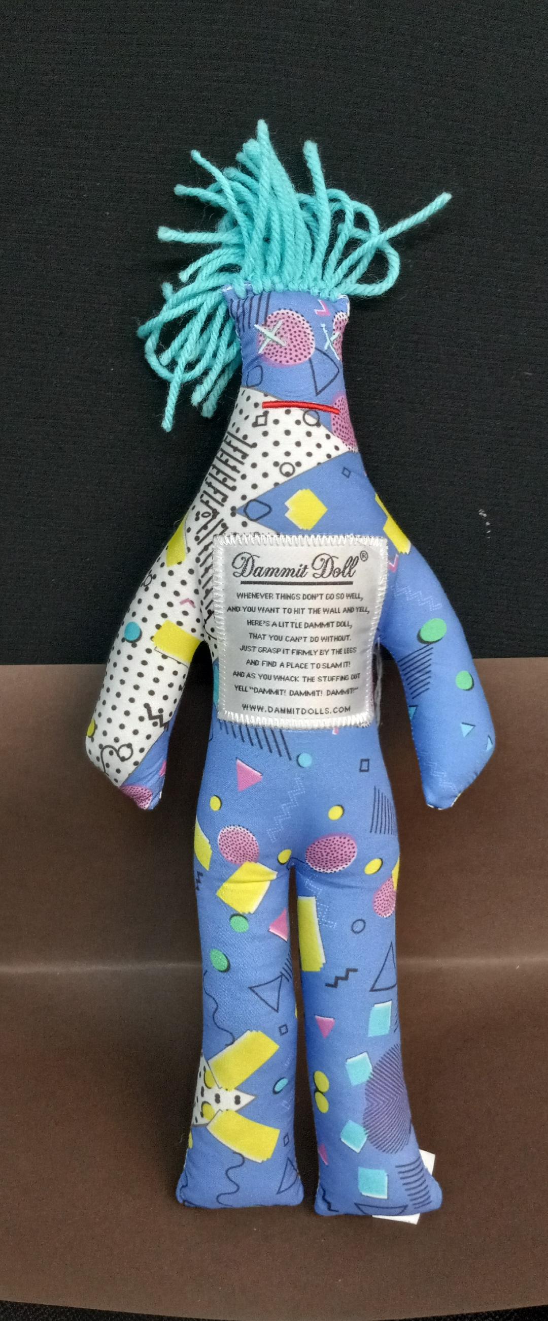 Blue Hair Dammit Doll