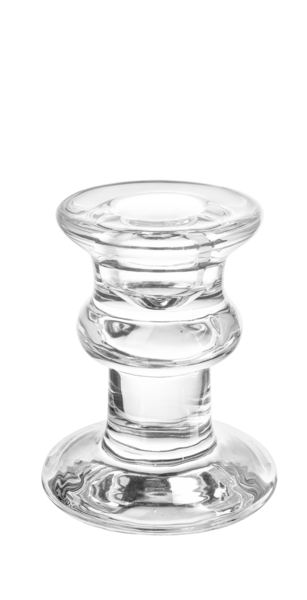 Glass Bamboo Taper Holder 3.2"