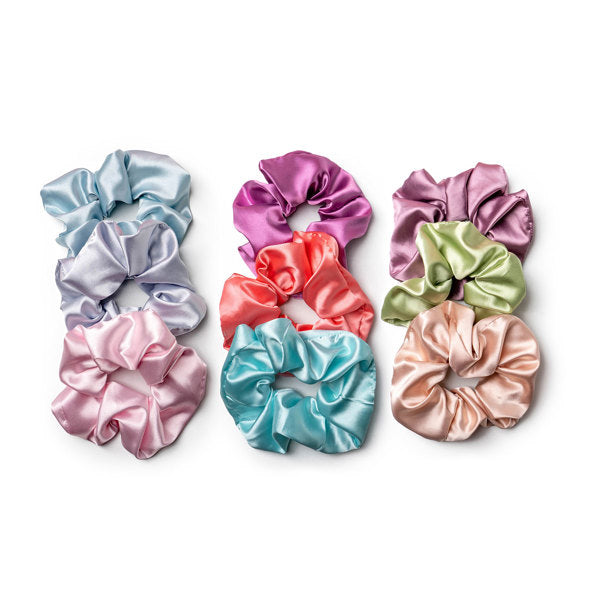 Mane Squeeze Satin Hair Scrunchies 3/pk