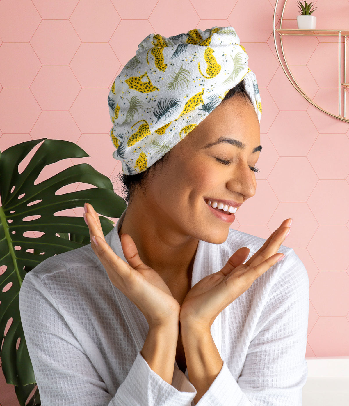 Lemon Lavender Plot Twist Microfiber Turbo Towel