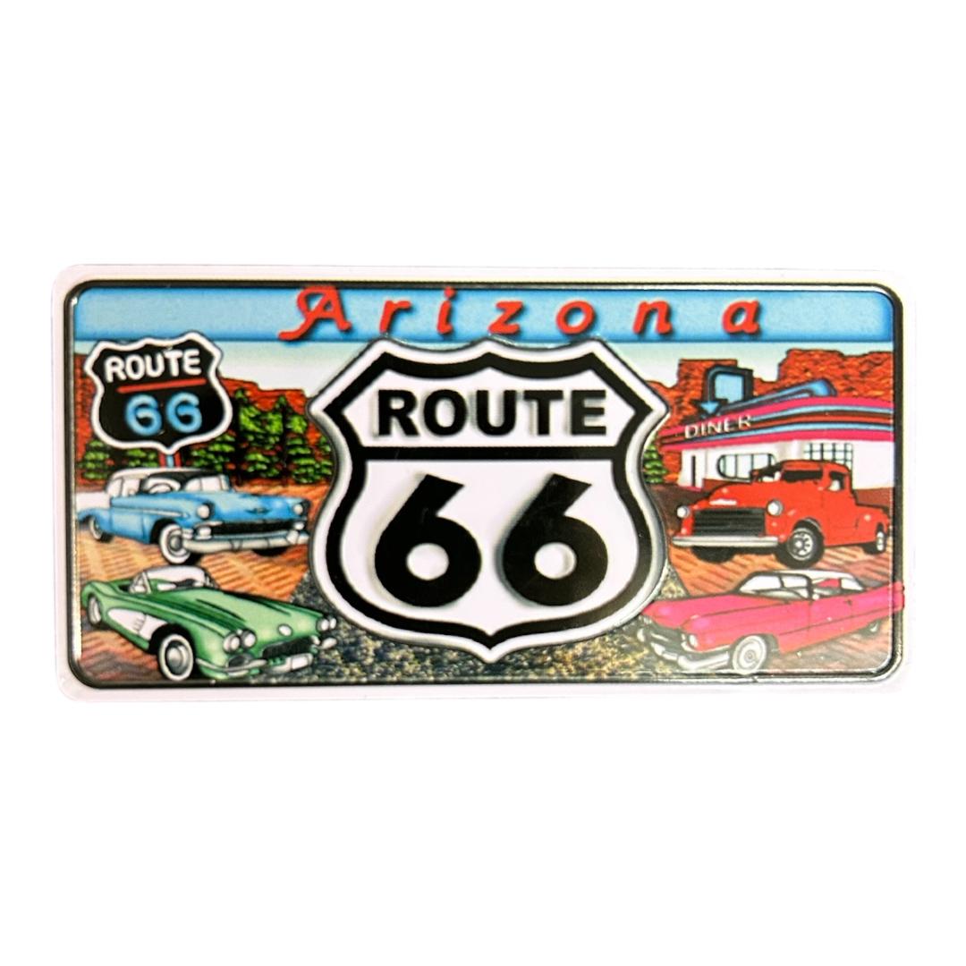 Rte 66 Autos & Diner License Plate Magnet