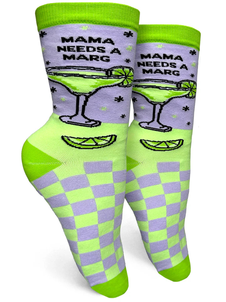 Mama Needs a Marg Women's Crew Socks