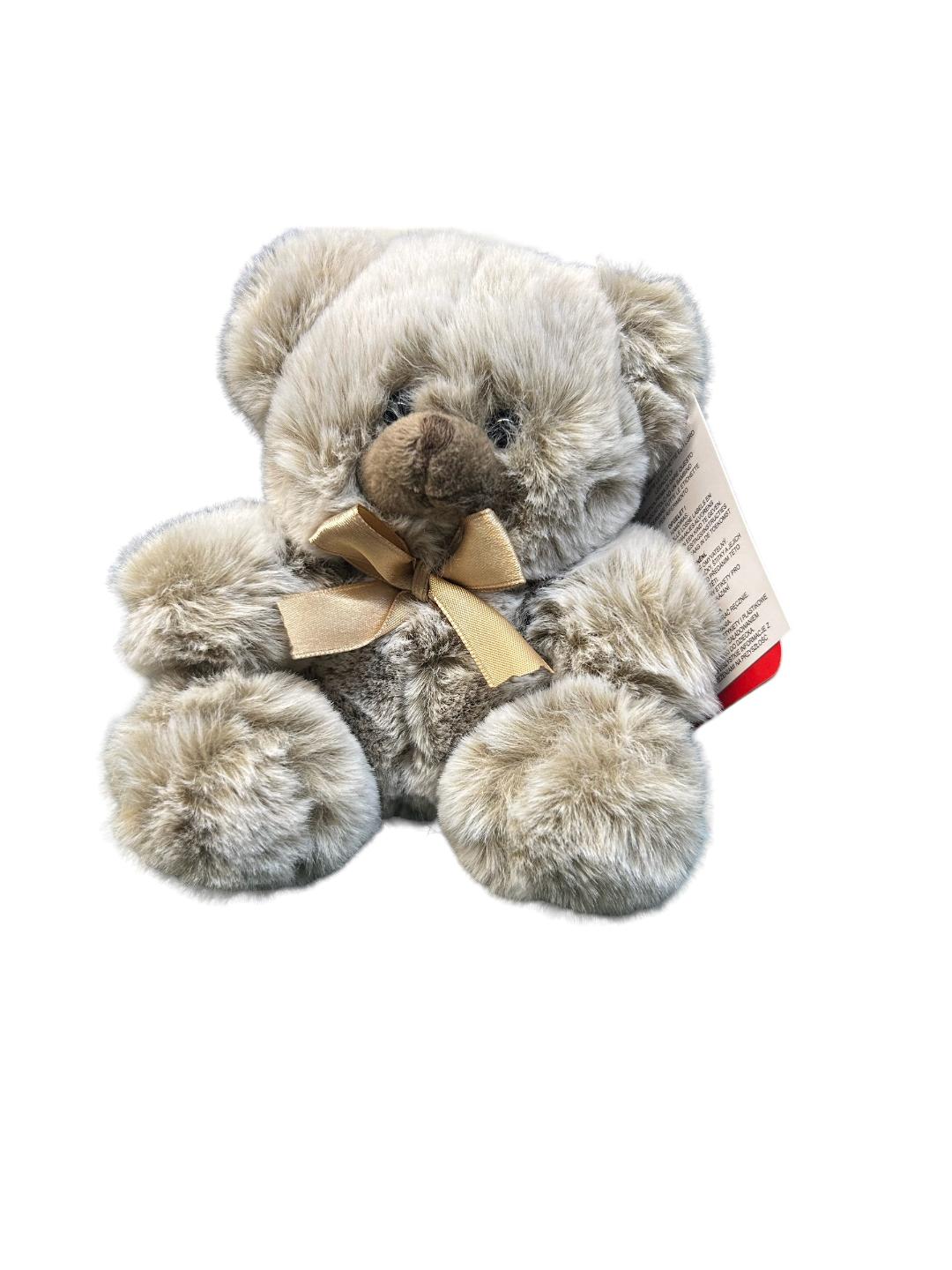 Mocha Teddy Bear with Satin Bow