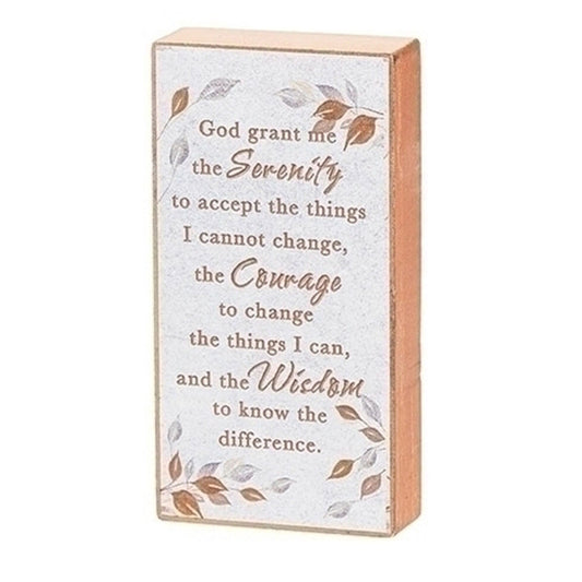 Serenity Prayer Block