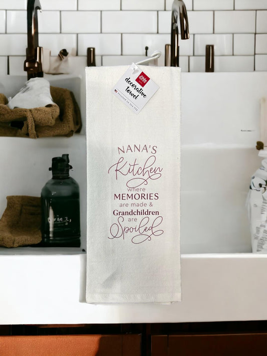 Nana's Kitchen Where Memories..Kitchen Towel