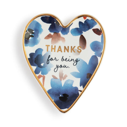 Thanks for Being You Art Heart Trinket Dish