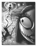 Nightmare Before Christmas Silhouette Tin Sign