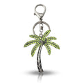 Palm Tree Rhinestone Bling Bag Charm