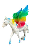 Pegasus Rainbow with Blue Hooves Animal Quest