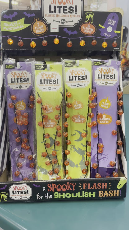 Spooky LITES! Flashing Necklace