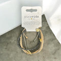 Tan Nylon and Beads Bracelet