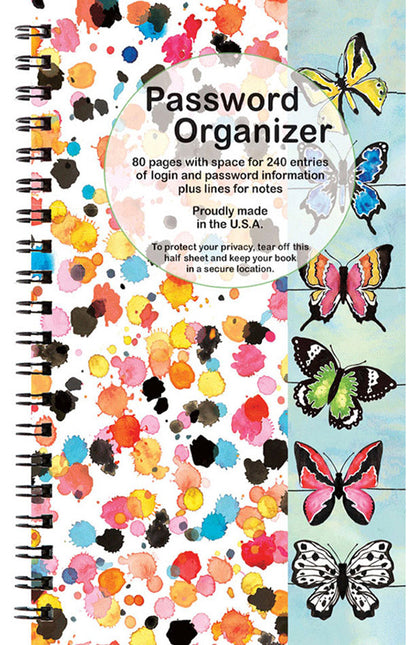 Butterfly Password Book