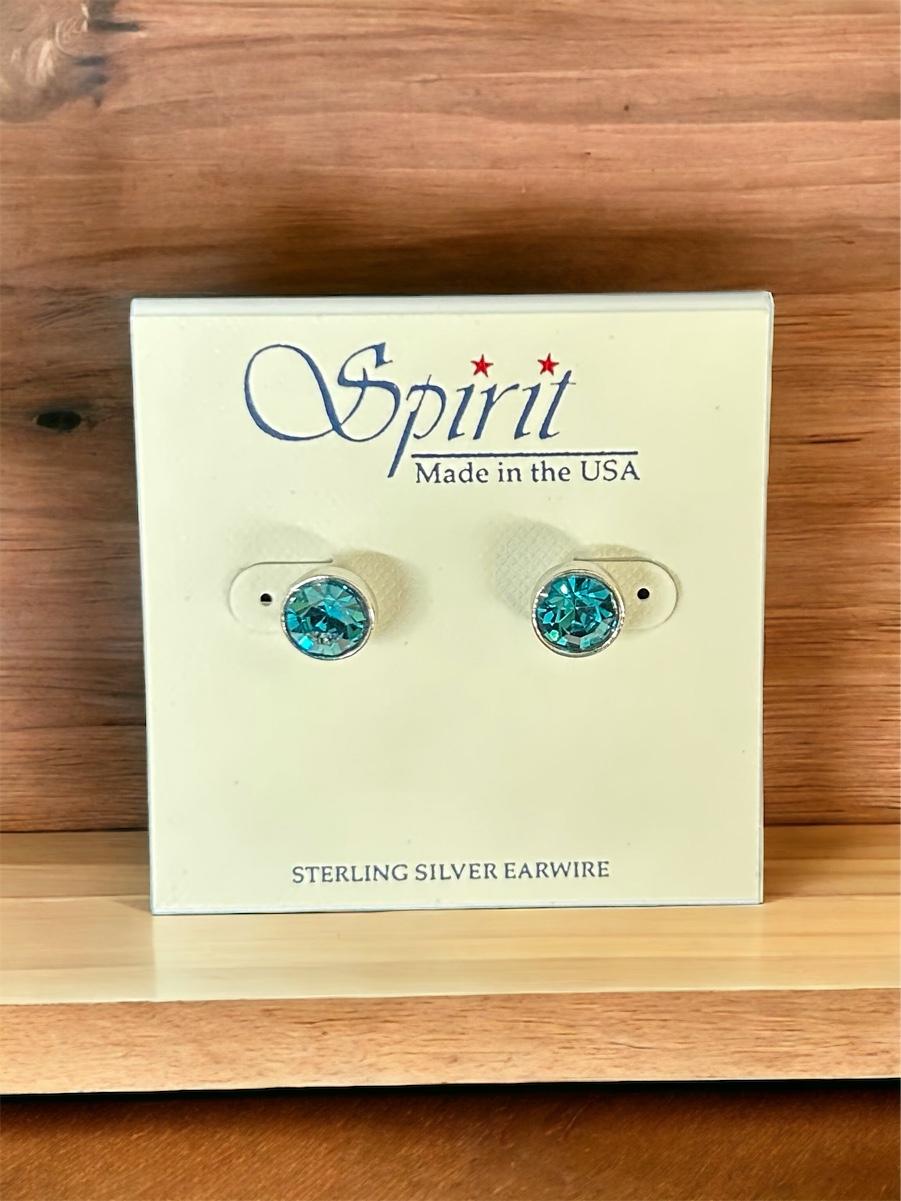 Spirit by Silver Forest Turquoise Gem Post Earrings