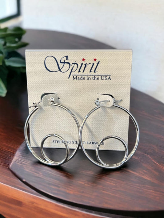 Spirit by Silver Forest Looped Hoop Earrings