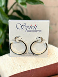 Spirit by Silver Forest Knife Edged Gold Hoop Earrings