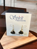 Spirit by Silver Forest Small Gold Hammered Triangle Earrings
