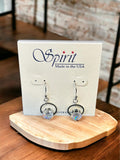 Spirit by Silver Forest Clear CZ Round Earrings
