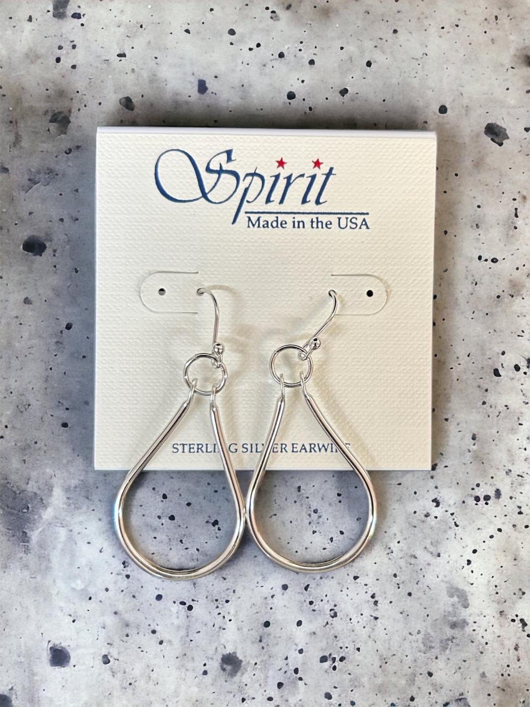 Spirit by Silver Forest Open Tear on Loop Earrings