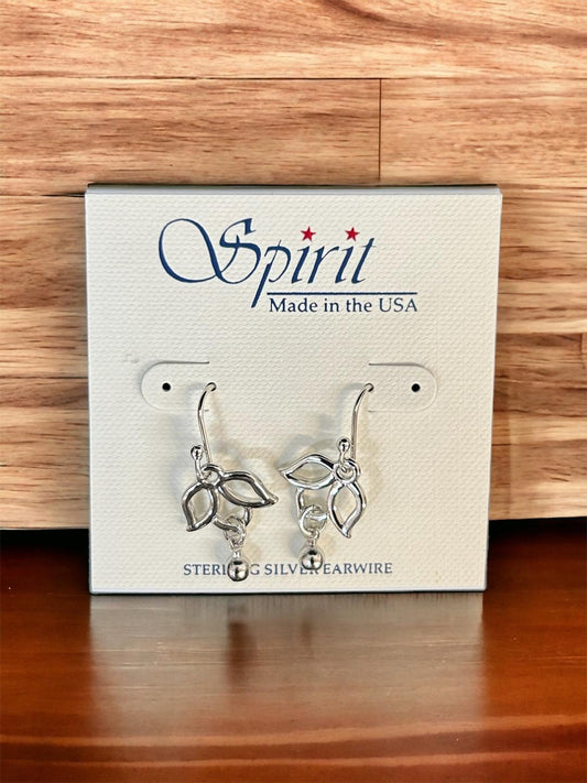 Spirit by Silver Forest Lotus Flower with Drop Earrings