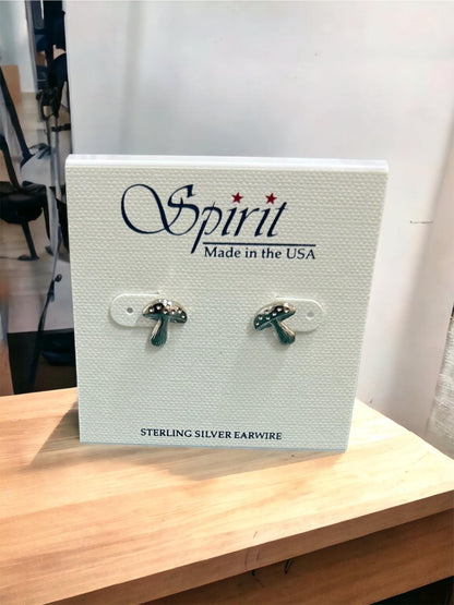 Spirit by Silver Forest Mushroom Earrings
