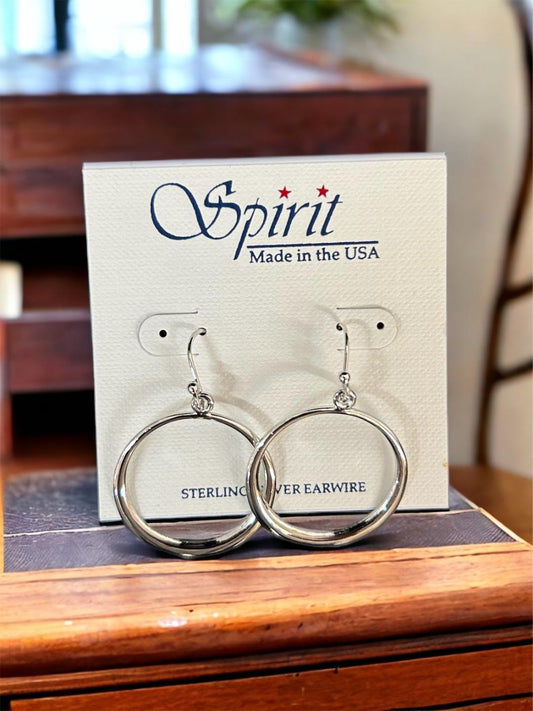 Spirit by Silver Forest Large Open Circle Earrings