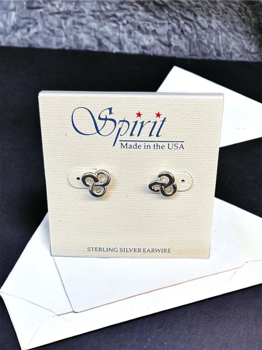 Spirit by Silver Forest Silver Pretzel Post Earrings