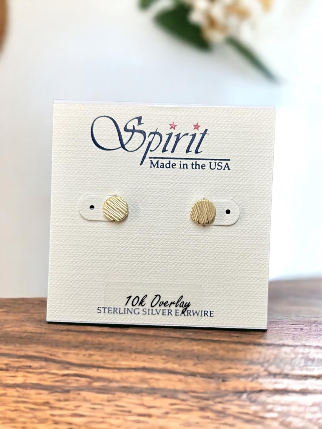 Spirit by Silver Forest Textured Chic Circle Earrings