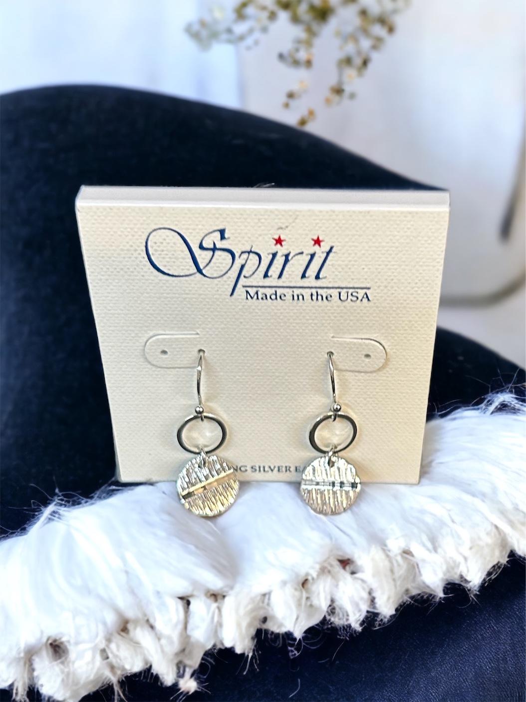 Spirit by Silver Forest Round/ Horizontal Center Earrings