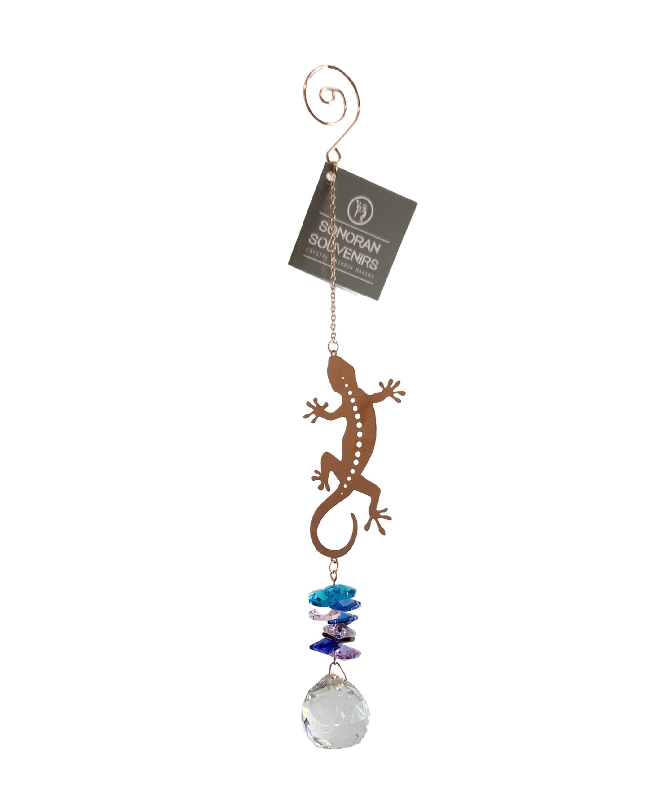 Gecko Mini Rainbow Crystal Sun Catcher