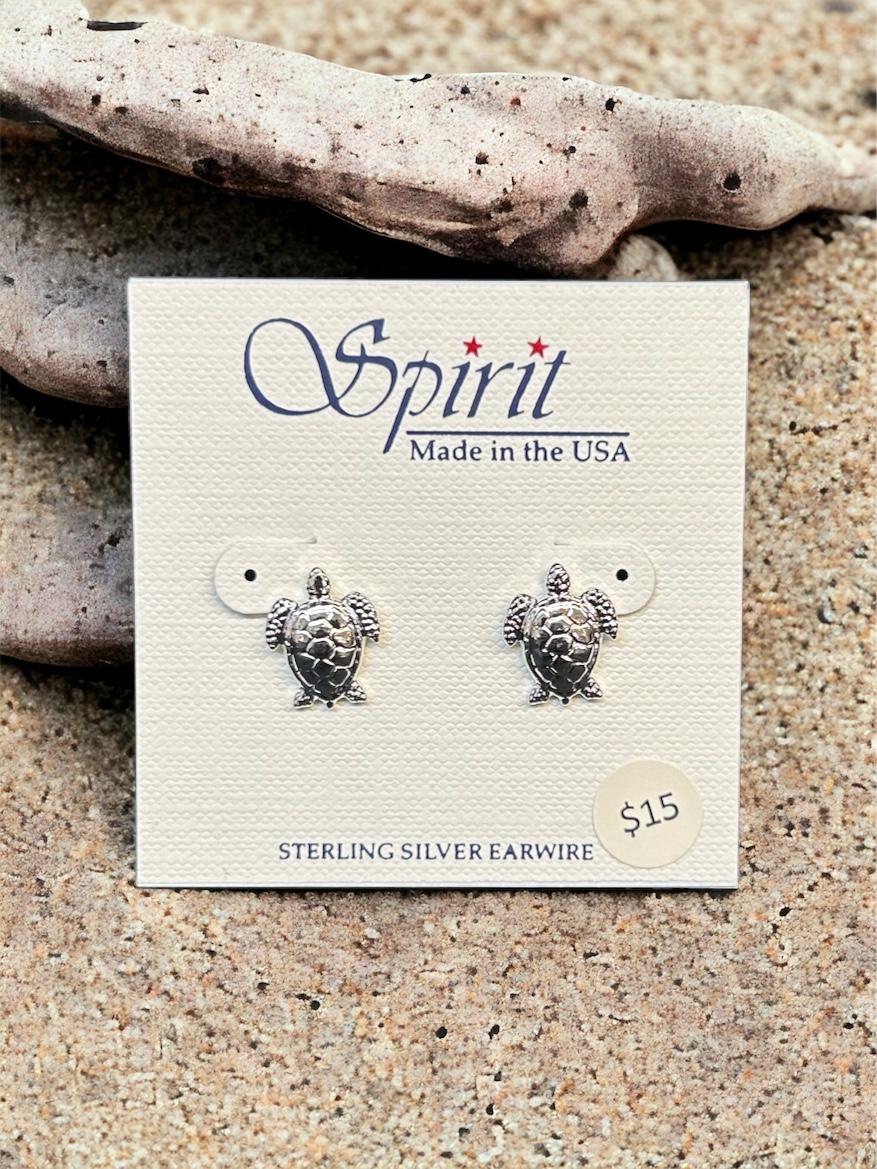 Spirit by Silver Forest Turtle Post Earrings
