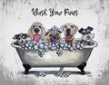Wash Your Paws Tin Sign