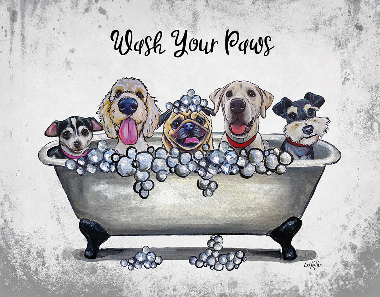 Wash Your Paws Tin Sign