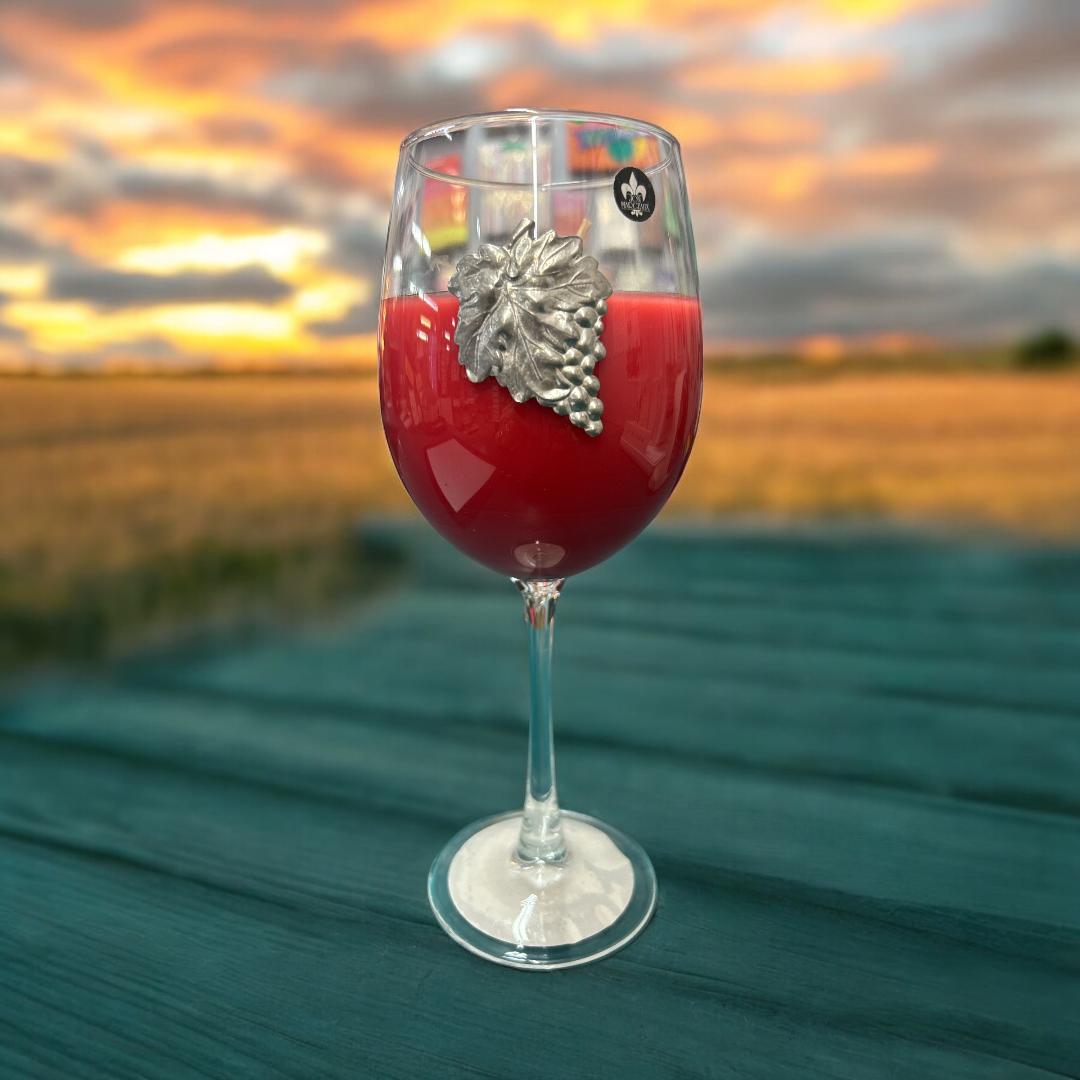 Wine Glass Candle