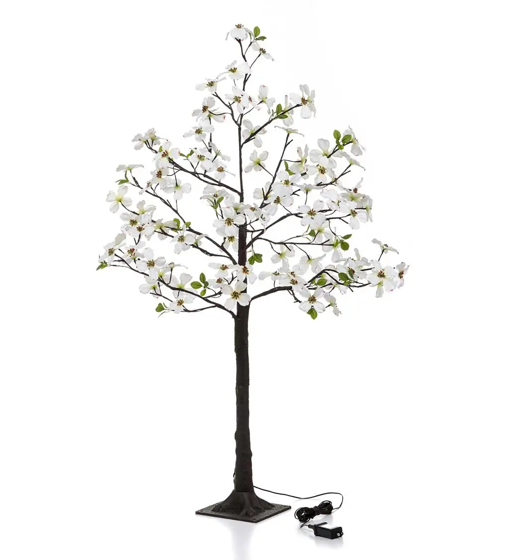 Indoor/Outdoor Dogwood Electric Lighted Faux Tree