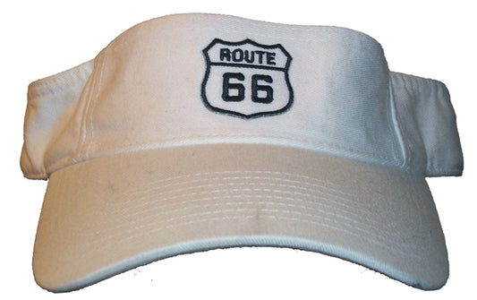 Route 66 White Visor