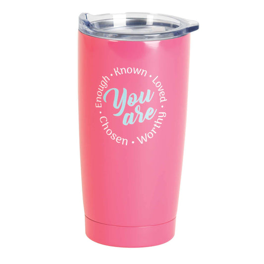 You Are Enough..Pink Tumbler