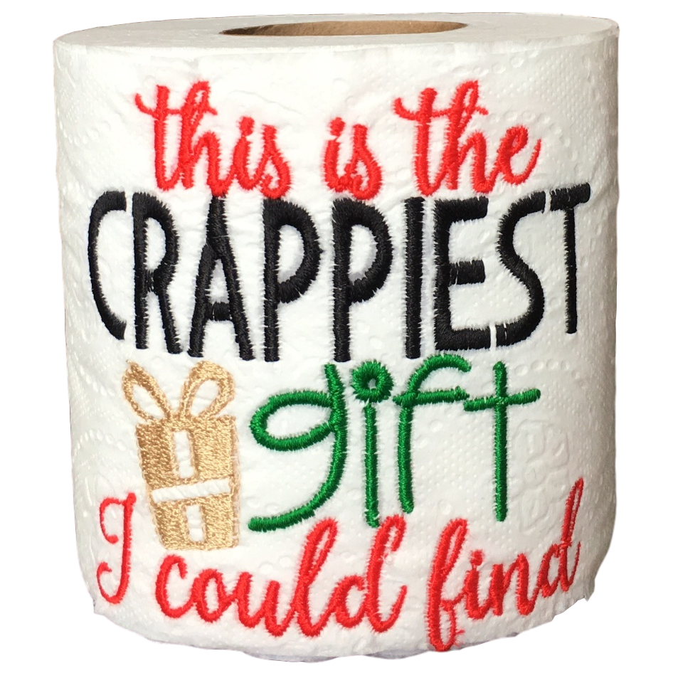 Crappiest Gift Embroidered Toilet Paper