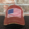 BohoGroove  - American Flag Glitter Hat