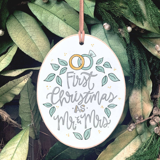 First Christmas As Mr and Mrs Ornament