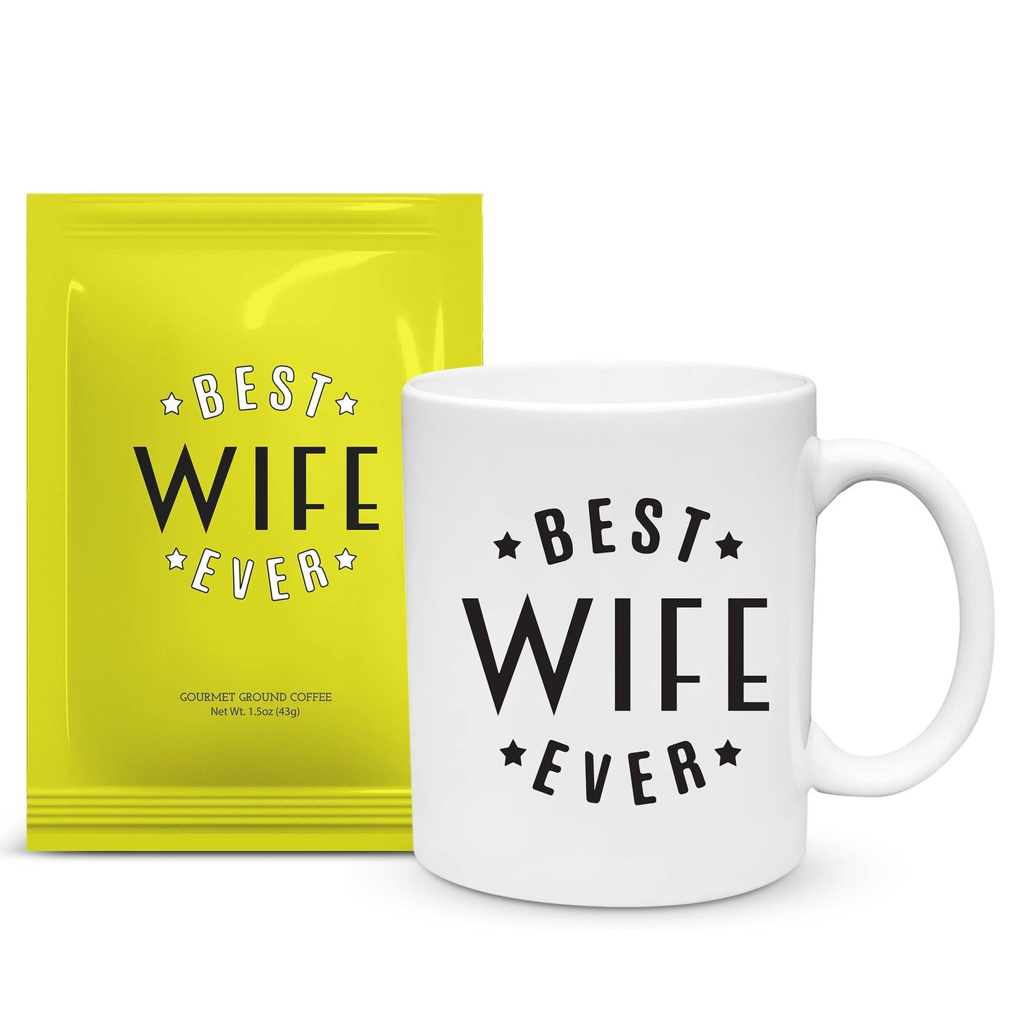 Swag Brewery - Best Wife Ever Mug and Ground Coffee Gift Set
