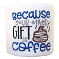 Coffee Embroidered Toilet Paper