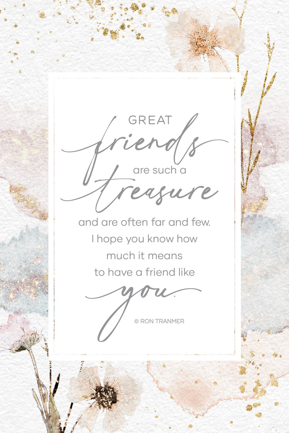 Great Friends Are Such a Treasure..Plaque