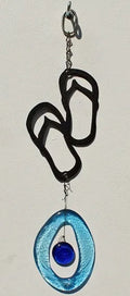 Mini Metal Flip Flops Wind Chimes